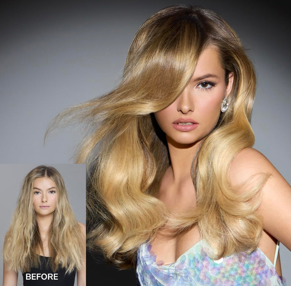 COLOR WOW Money Laundering Glossing Conditioner close-up gloss on hair