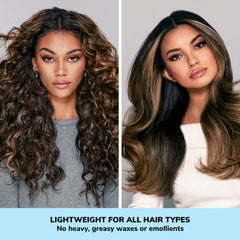 Color Wow Money Masque on model hair displaying smooth, glossy strands after use.