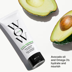 COLOR WOW One Minute Transformation frizz fix demonstrates on-the-go smoothing for busy mornings.