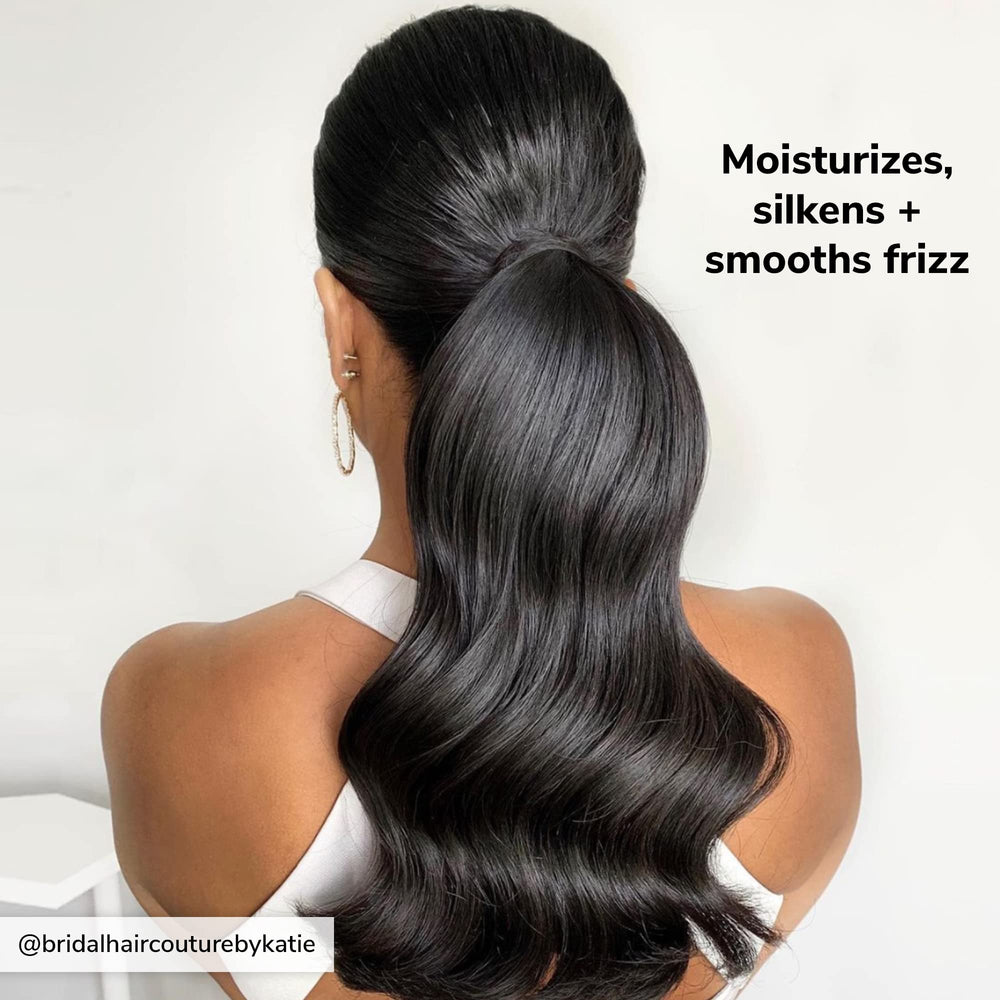 COLOR WOW Pop Lock on wet hair smooths frizz for sleek styling base