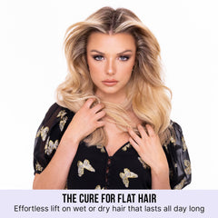 COLOR WOW Raise the Root spray in action delivers noticeable root lift.