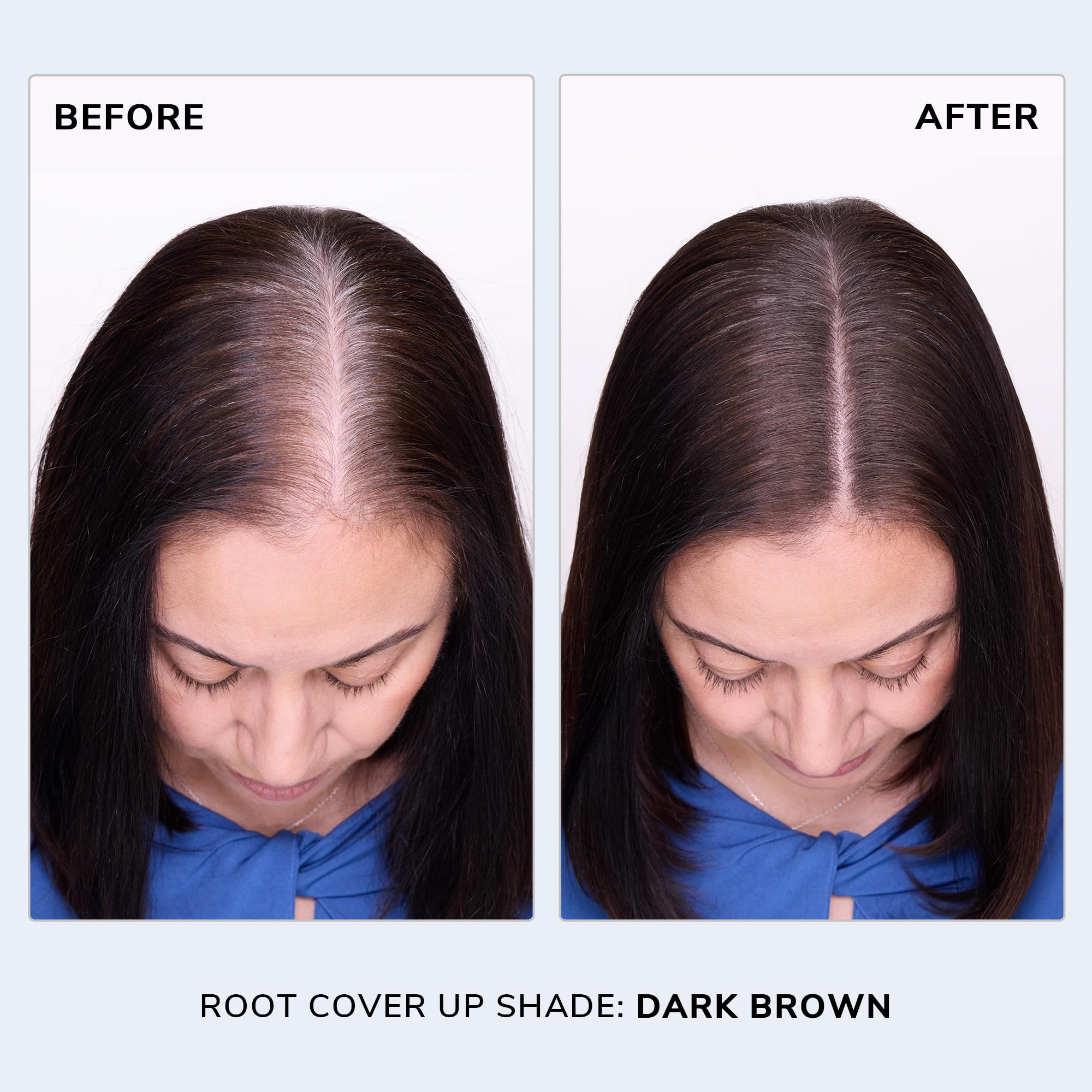 COLOR WOW Root Cover Up dark brown applicator brush enables precise application