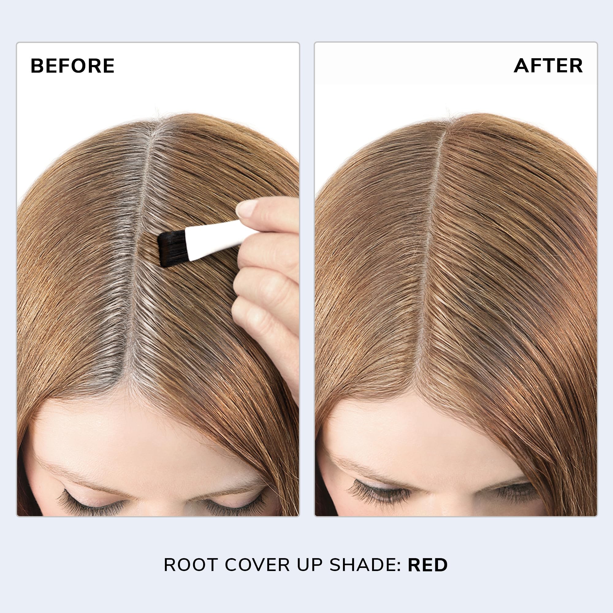 COLOR WOW Root Cover Up Red compact packaging with swatch for seamless blend.