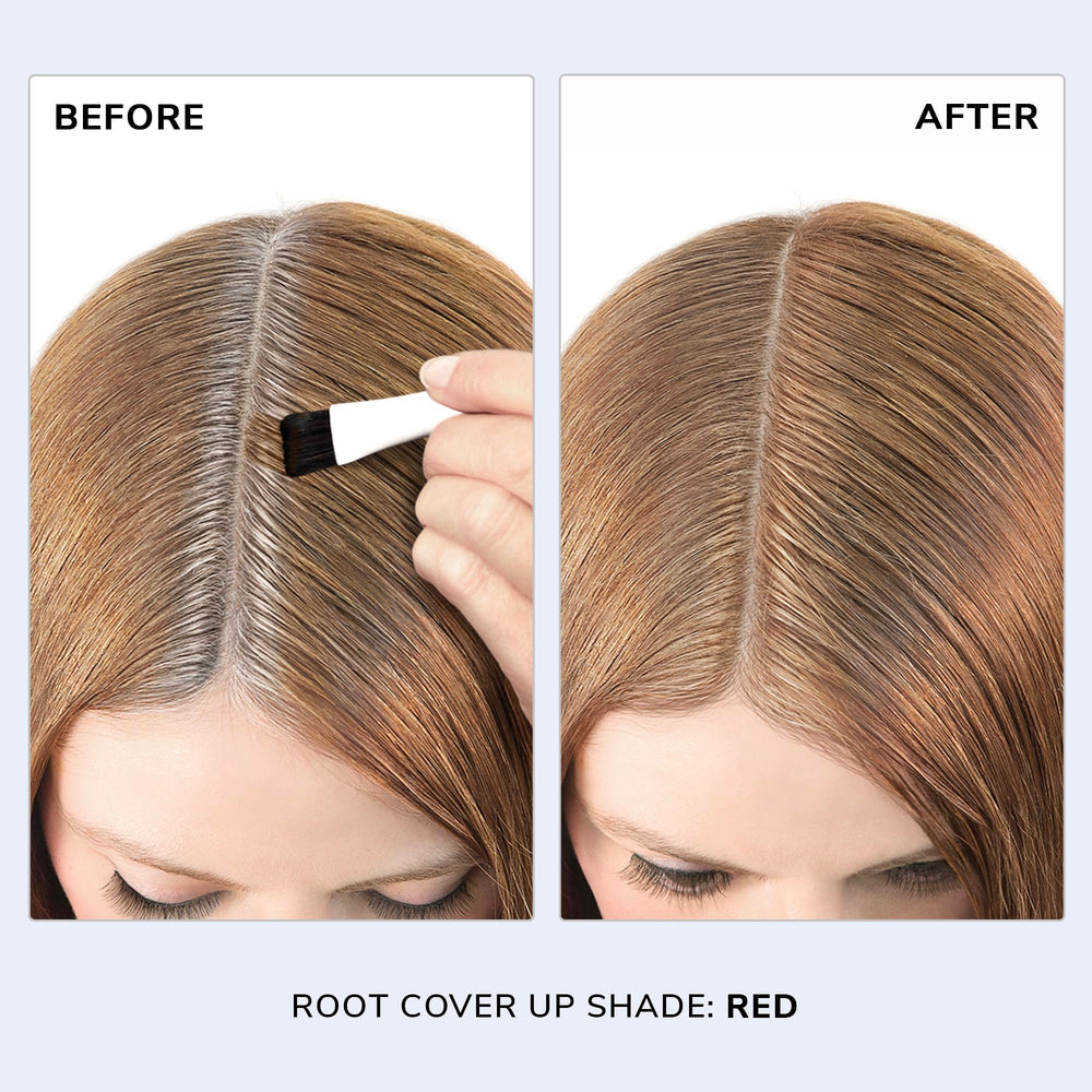 COLOR WOW Root Cover Up Red compact packaging with swatch for seamless blend.