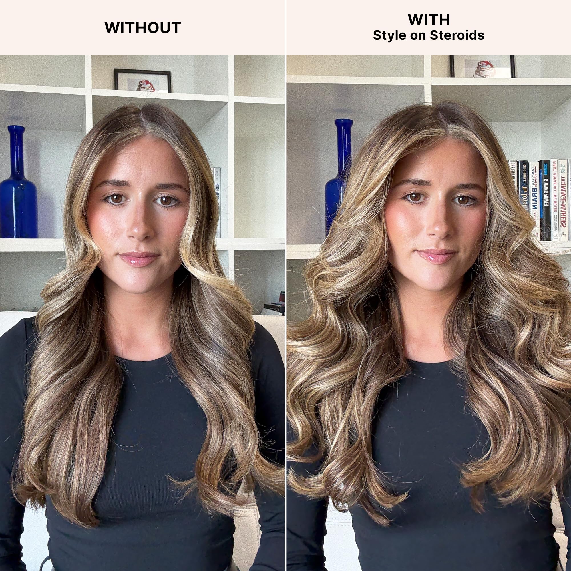 COLOR WOW Style On Steroids creates long-lasting style memory for everyday looks.