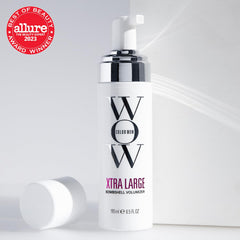 Color Wow Xtra Large Bombshell foam closeup highlighting weightless volume