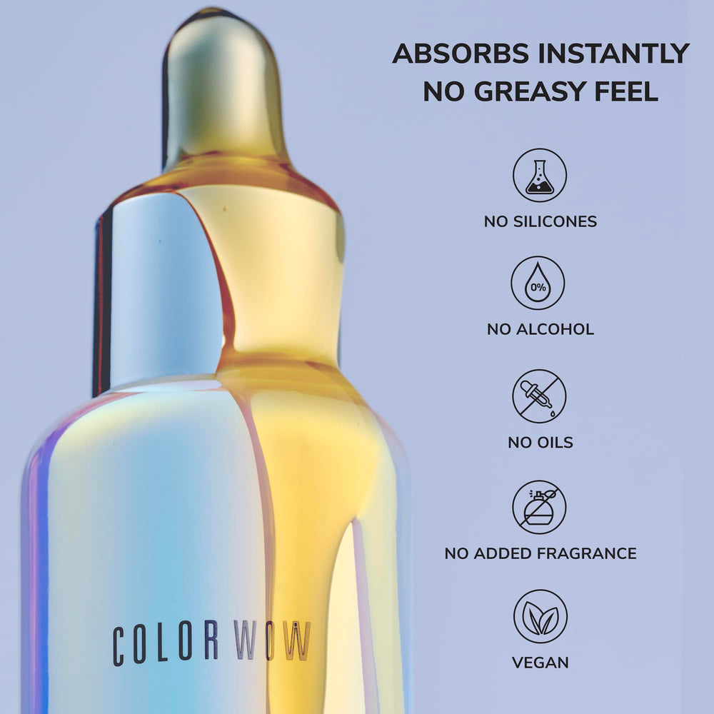 COLOR WOW Youth Juice Collagen Scalp Treatment texture close-up indicating quick absorption