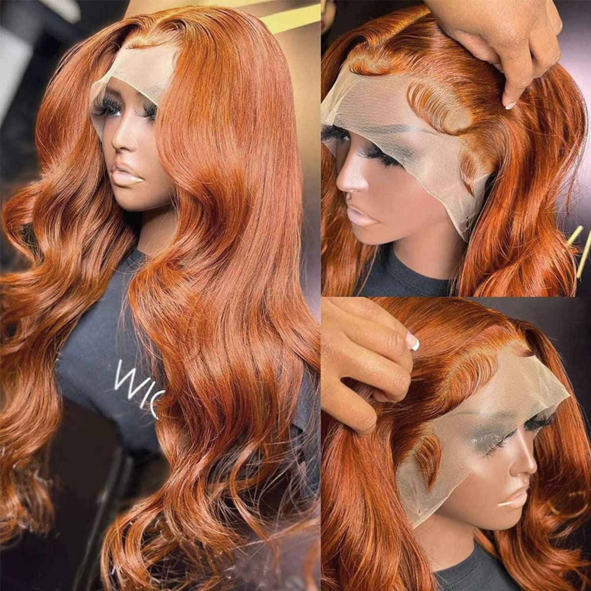 Colorful Bird body wave Brazilian virgin hair close-up texture.