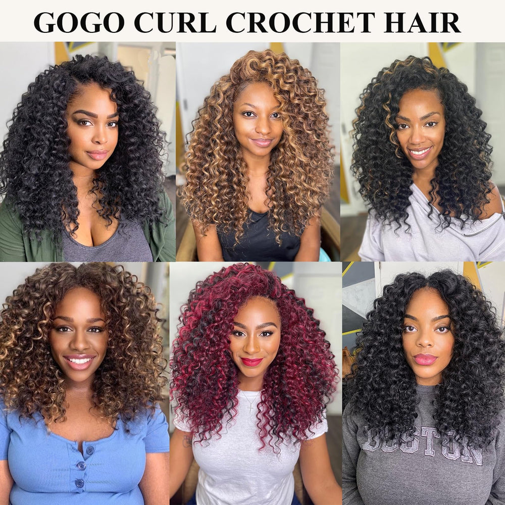 Colorful Queen GoGo Curl crochet hair curly ponytail in quick style