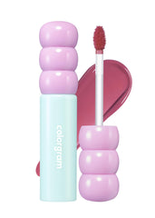 COLORGRAM Fruity Glass Tint 09 Heartful Mulberry pout with long-lasting glossy color
