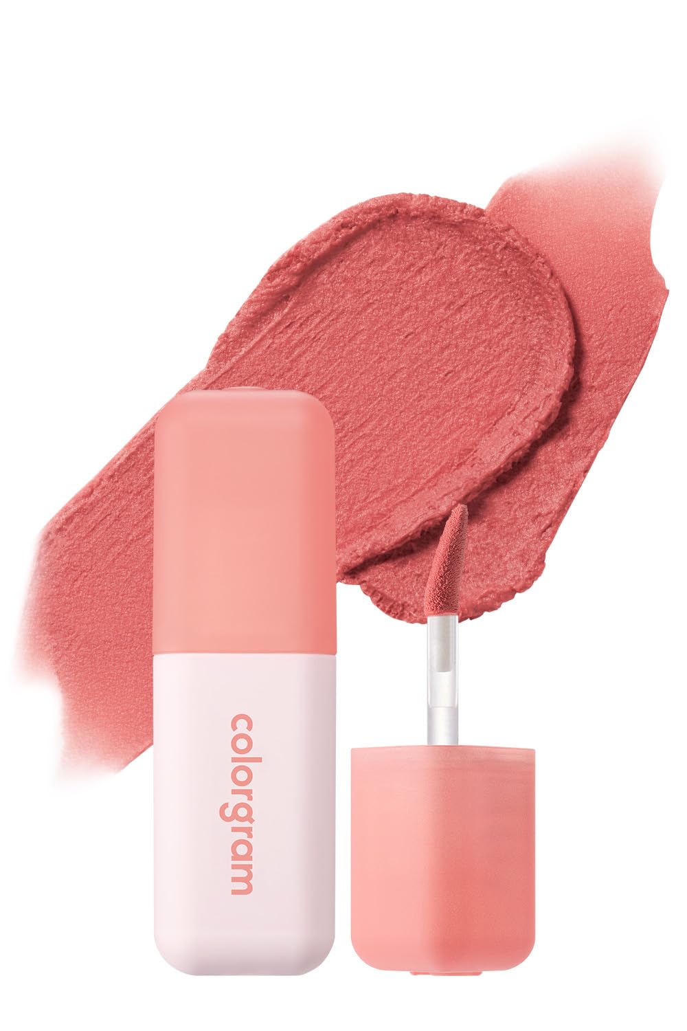 COLORGRAM Nude Blur Tint Romantic Coral packaging highlights travel-friendly, easy-touch-up formula.