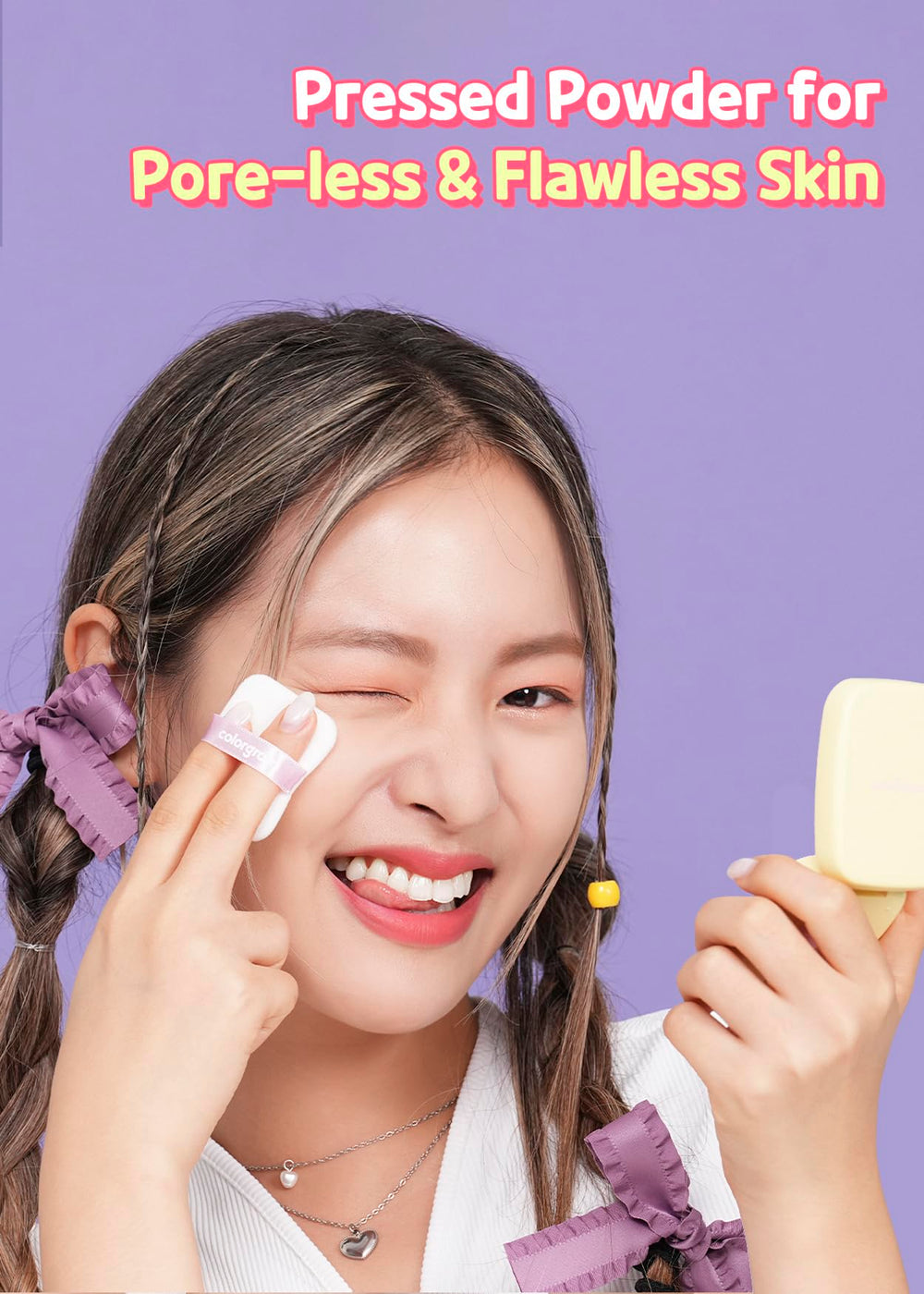 Colorgram Sebum Retouching Blur Pact on-the-go use for day to night shine control.