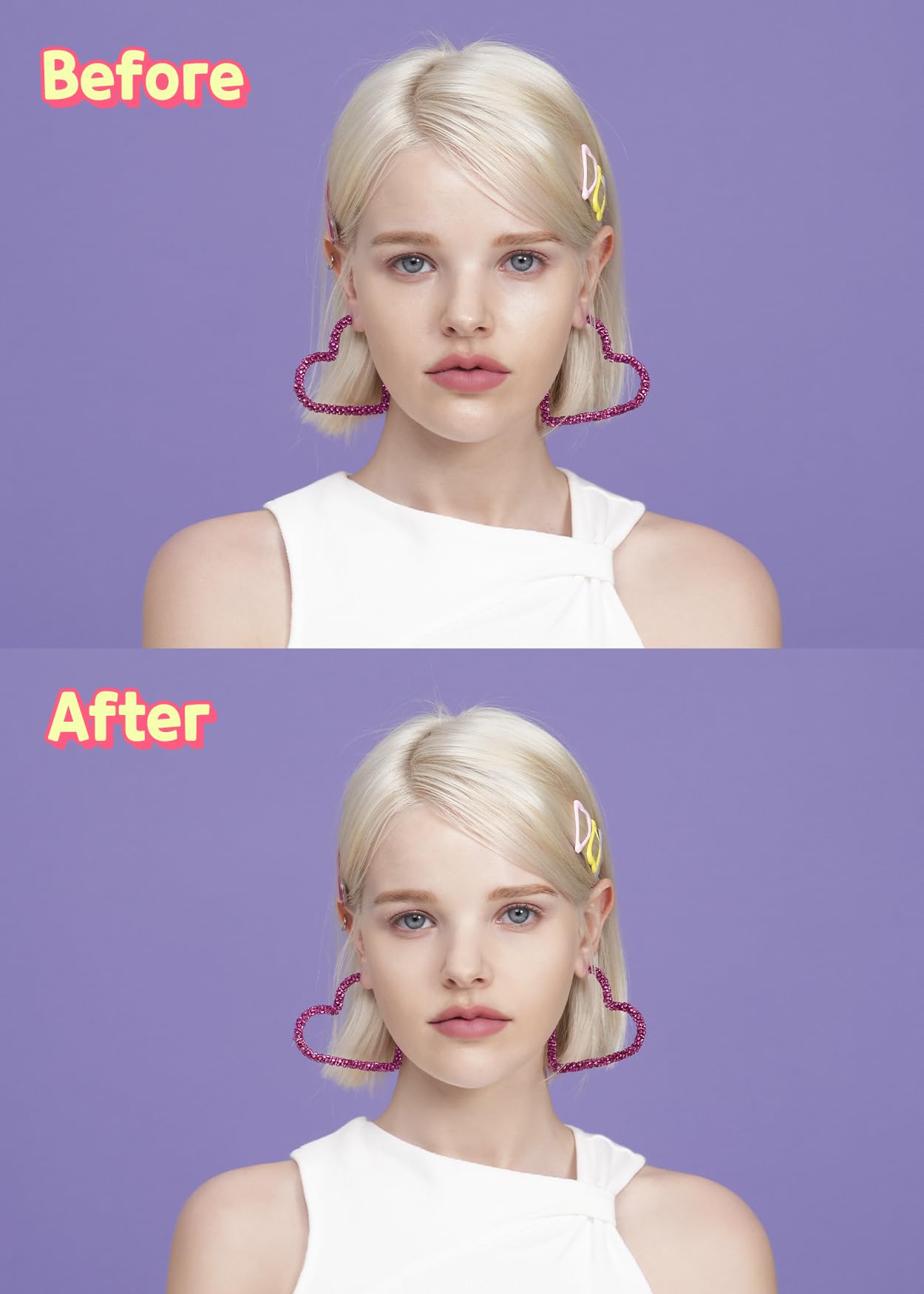 Colorgram Sebum Retouching Blur Pact matte look on skin suggests shine control and natural glow.