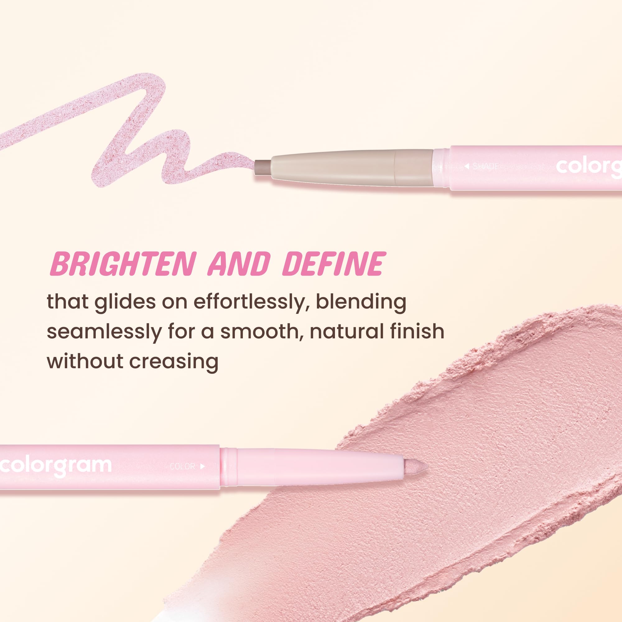 COLORGRAM Under Eye Highlighter Stick 03 real tone precision tip for targeted aegyo-sal shaping.