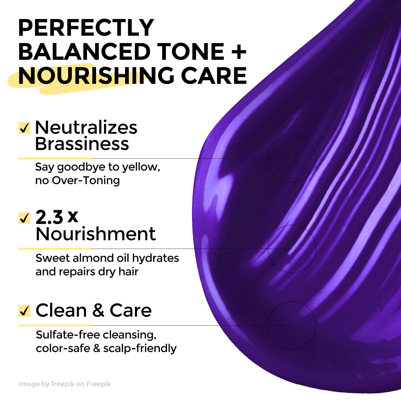 COLORLOMO Bye Bye Yellow Shampoo foamy lather prevents brassiness with even tinting.