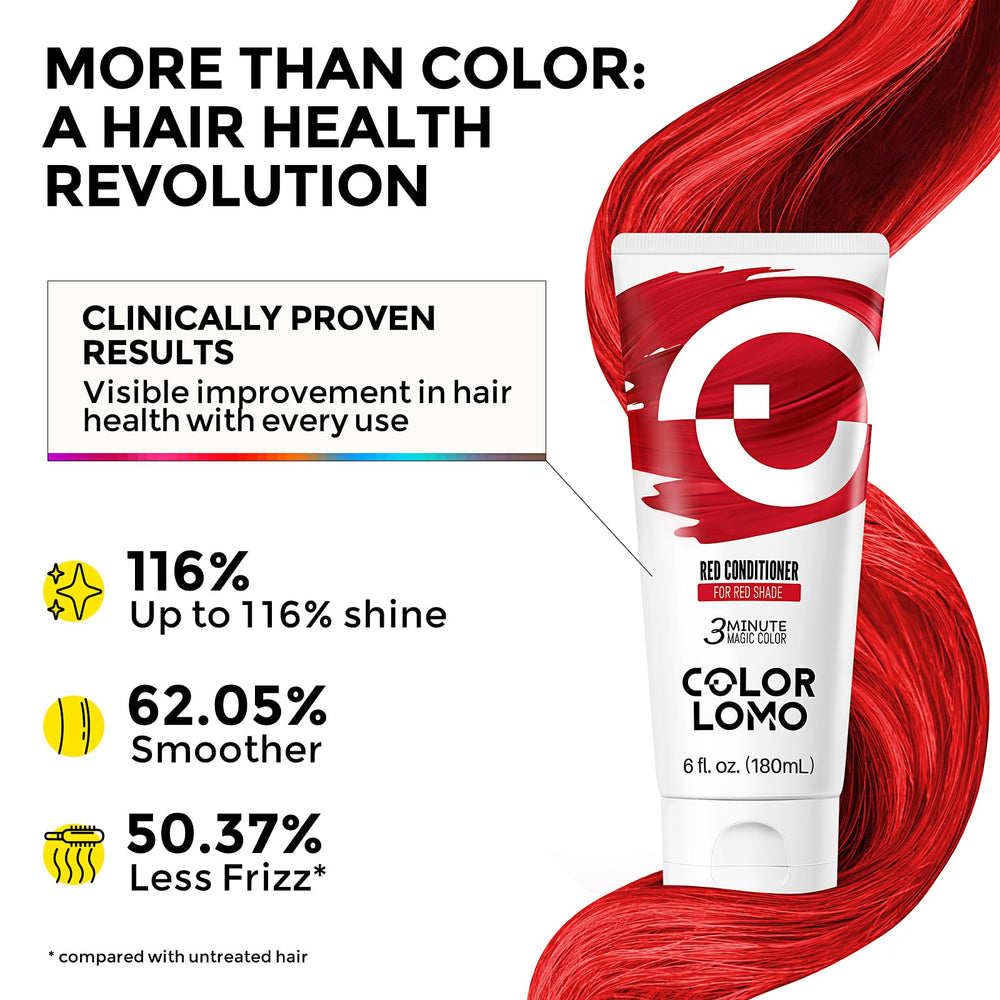 COLORLOMO color-boost 15-minute treatment on dry hair before styling