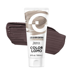 COLORLOMO ash brown depositing conditioner in jar for at-home color restoration