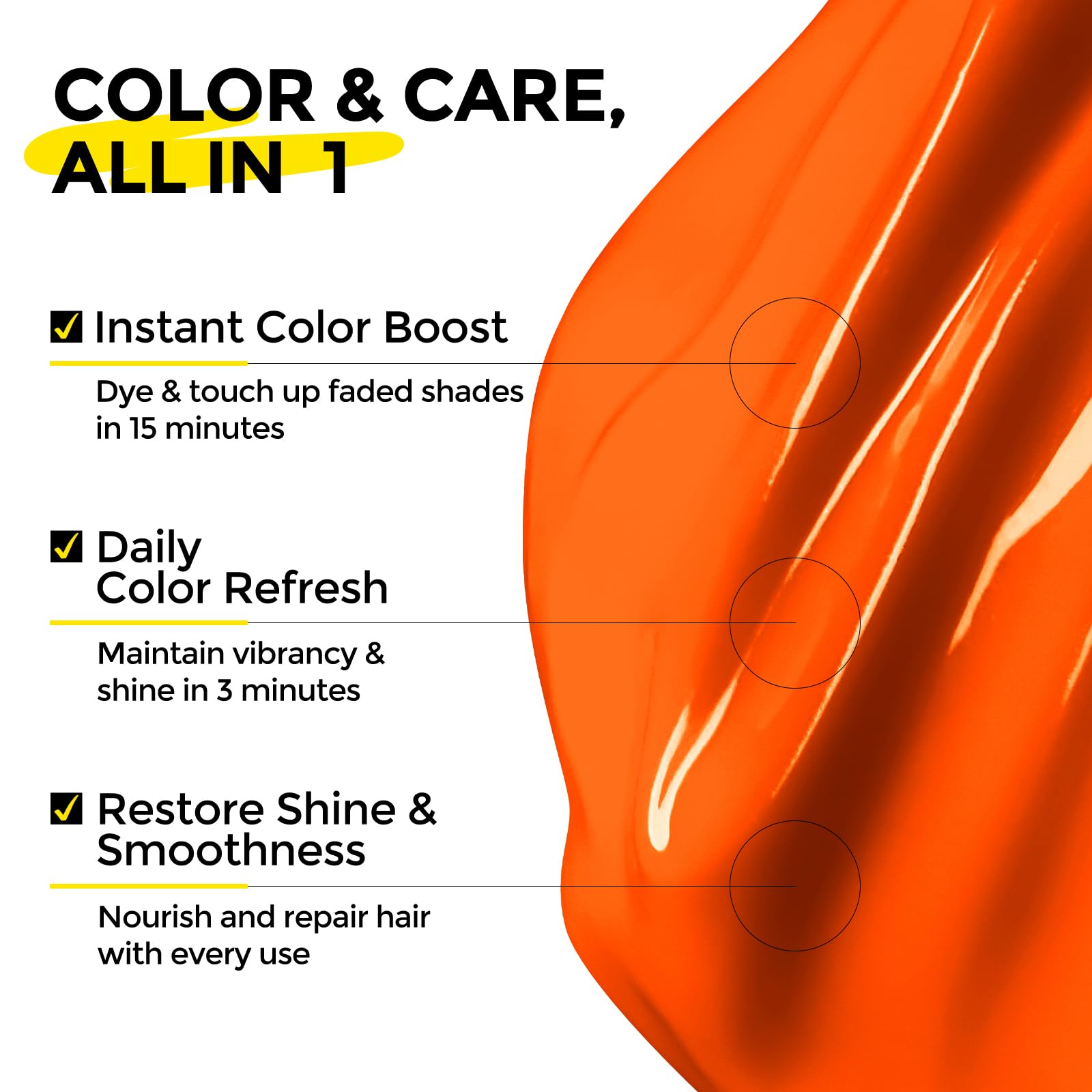 COLORLOMO hair application applying conditioner to strands for quick color boost
