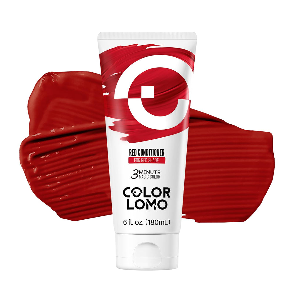 COLORLOMO red bottle depositing conditioner for vibrant color on hair