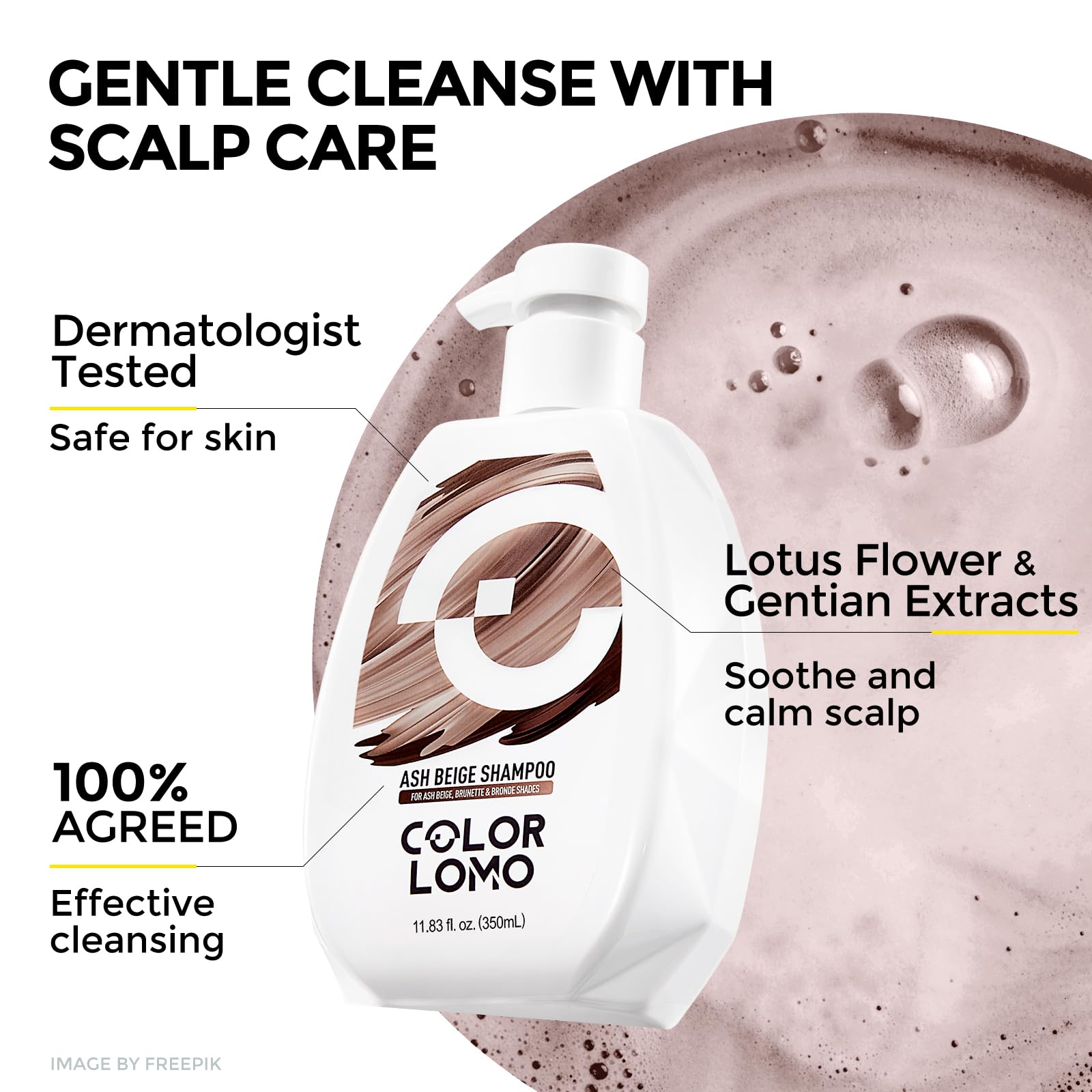 COLORLOMO Ultra Color Safe Shampoo sulfate-free formula gentle cleanse with color protection