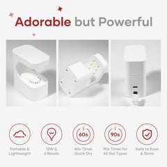 COLORTIFIC Mini UV Light is compact and USB-powered for on-the-go use.
