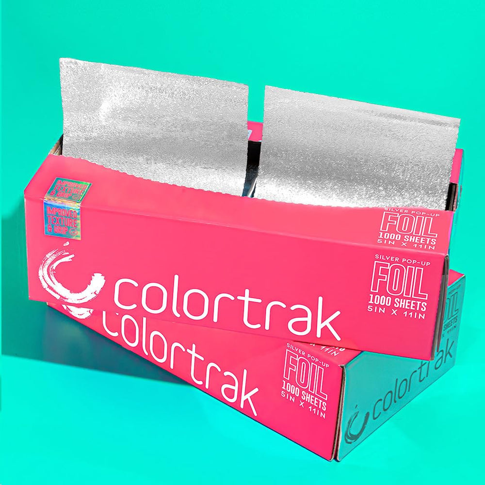 Colortrak 1000 hojas aluminio pre-cortadas para coloración en lote.