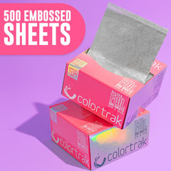 Colortrak embossed texture improves grip for precise foil application.