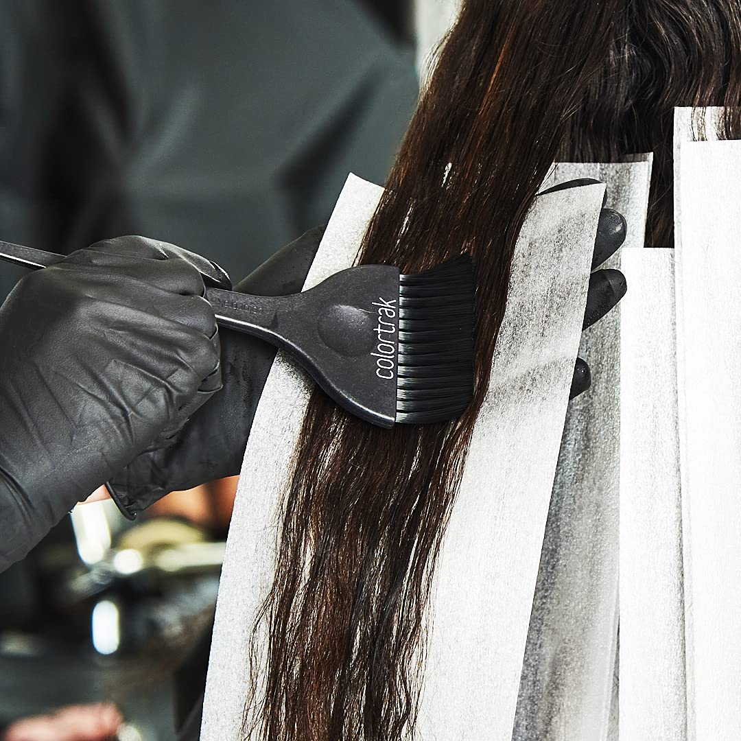 Colortrak feather-bristle brush delivers natural-looking color finishes