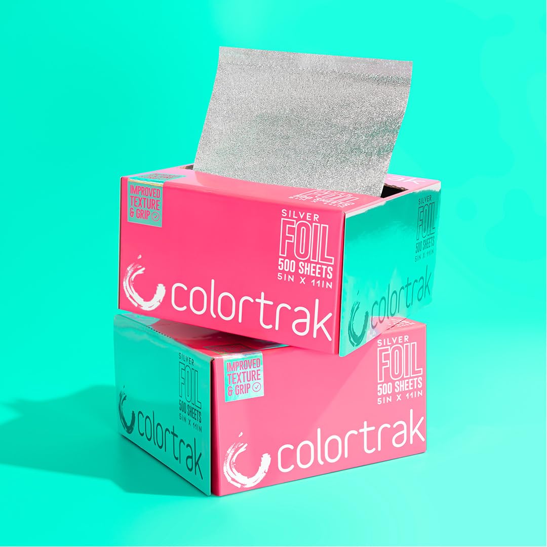 Colortrak foil sheets measure 5x11 inches for consistent sections.