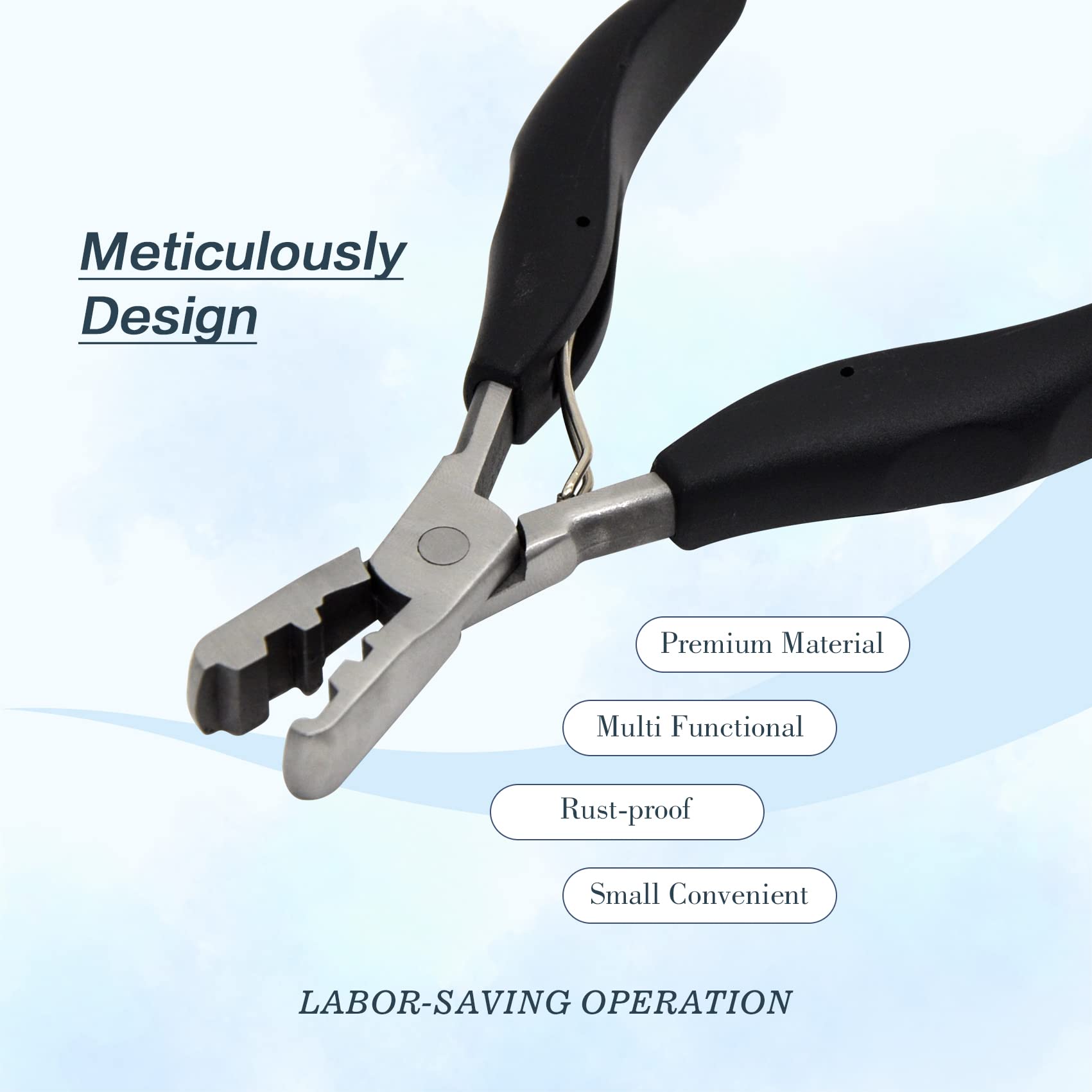 Coloryoung Fusion Bond Crusher Tool shows the spring pulley for easy opening and faster use.