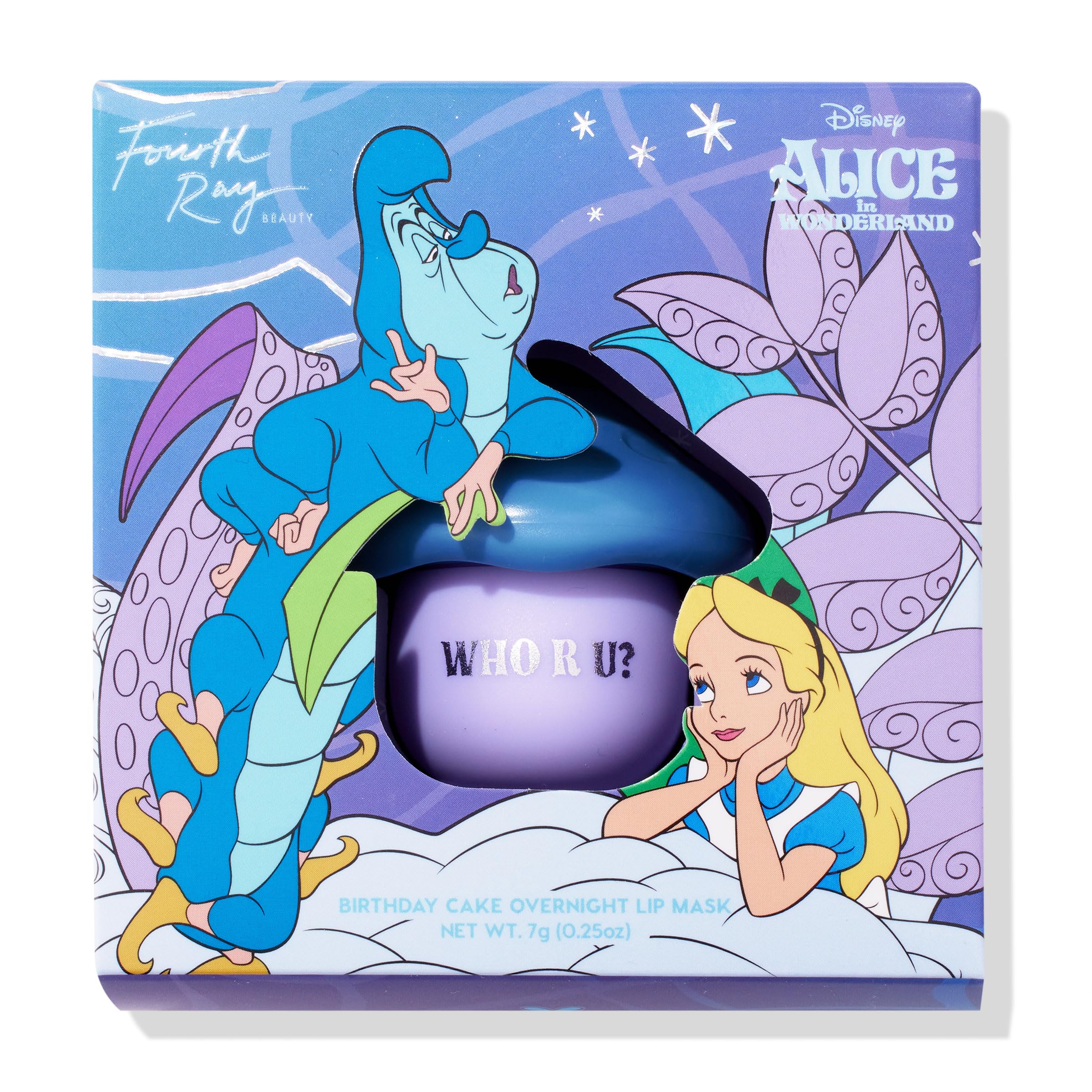 ColourPop Alice in Wonderland lip mask texture swatch shows creamy, hydrating formula