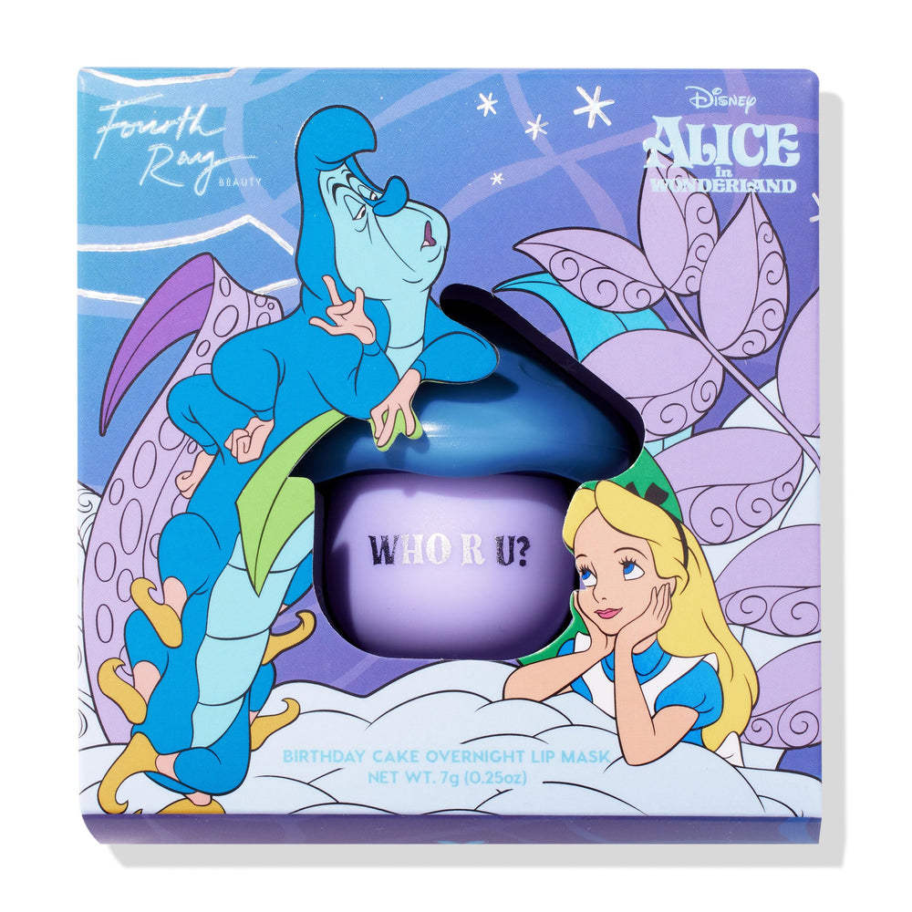 ColourPop Alice in Wonderland lip mask texture swatch shows creamy, hydrating formula