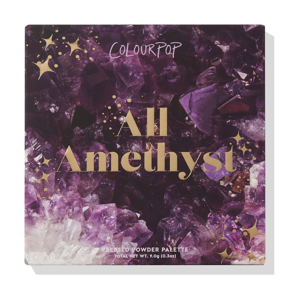 ColourPop All Amethyst palette California heritage image highlighting cruelty-free ethos.