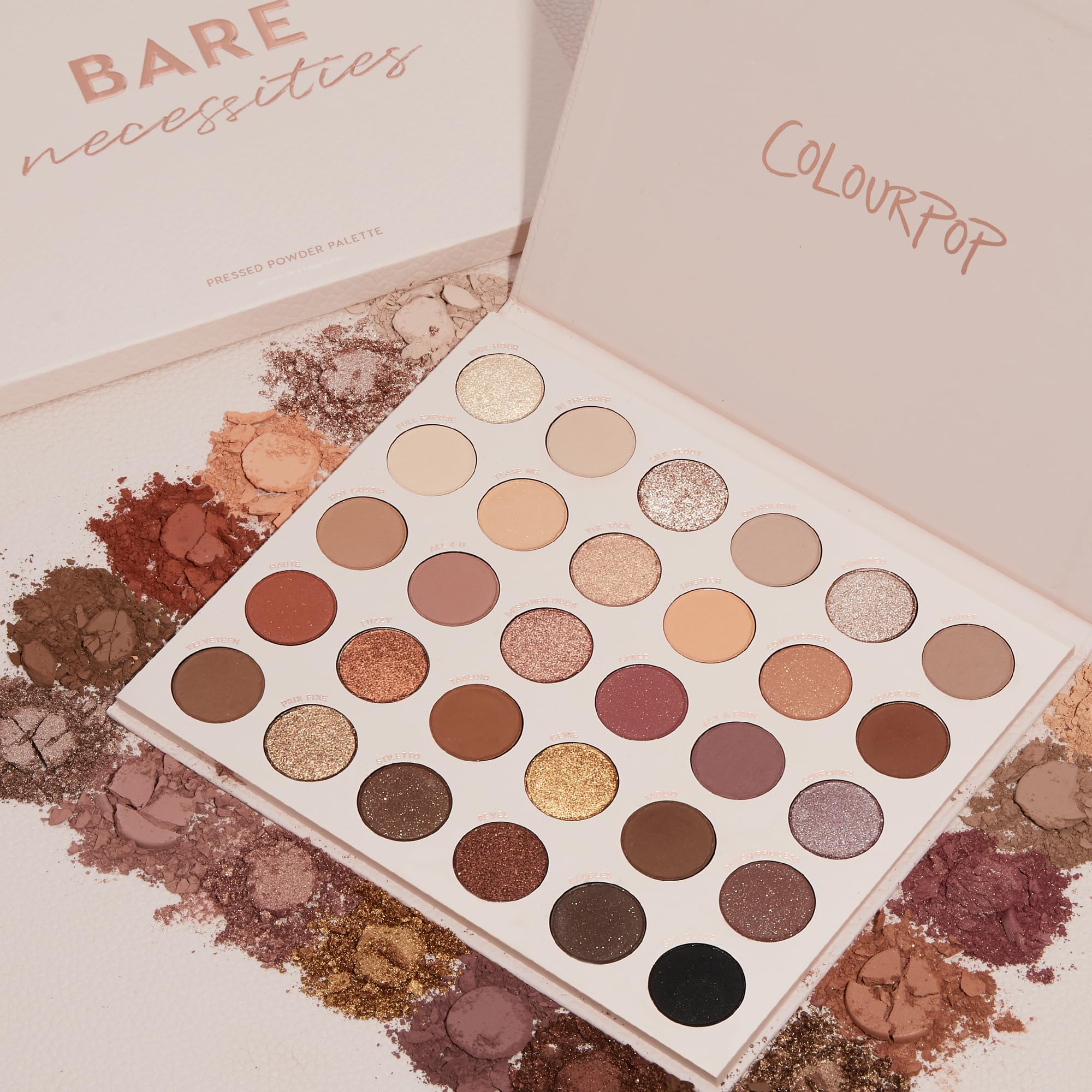 ColourPop Bare Necessities glitter finish adds festive dimension and drama