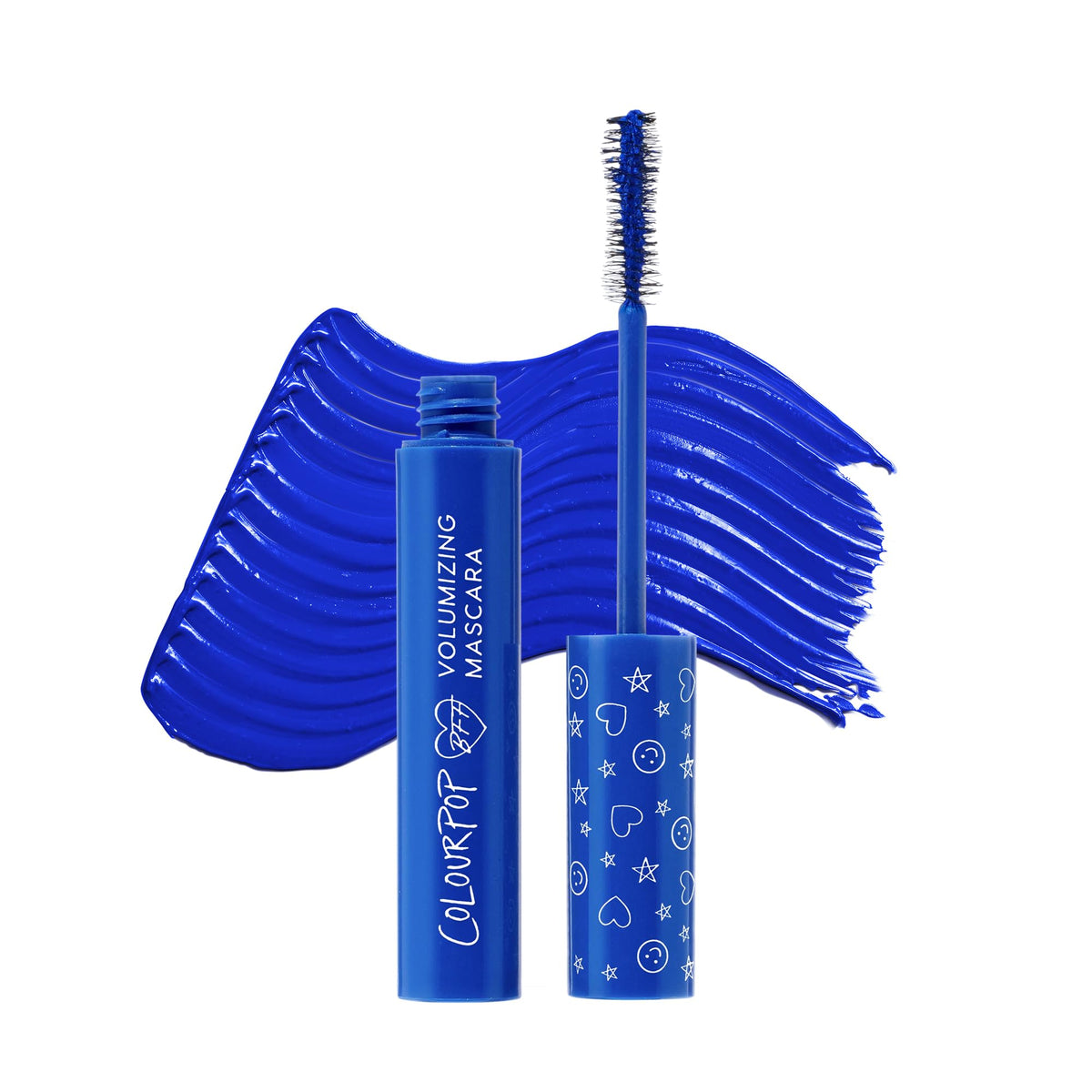 ColourPop BFF Mascara twisted brush close-up highlights lash lift and separation.