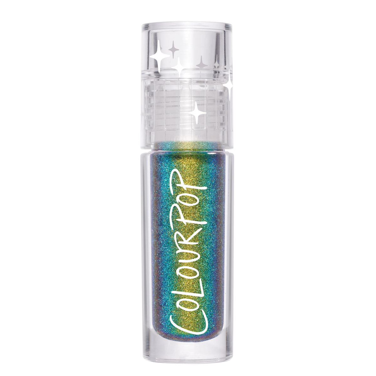 ColourPop Chrome Liquid Shadow Morpho shift application shows blue-to-violet chromatic shift for multidimensional looks