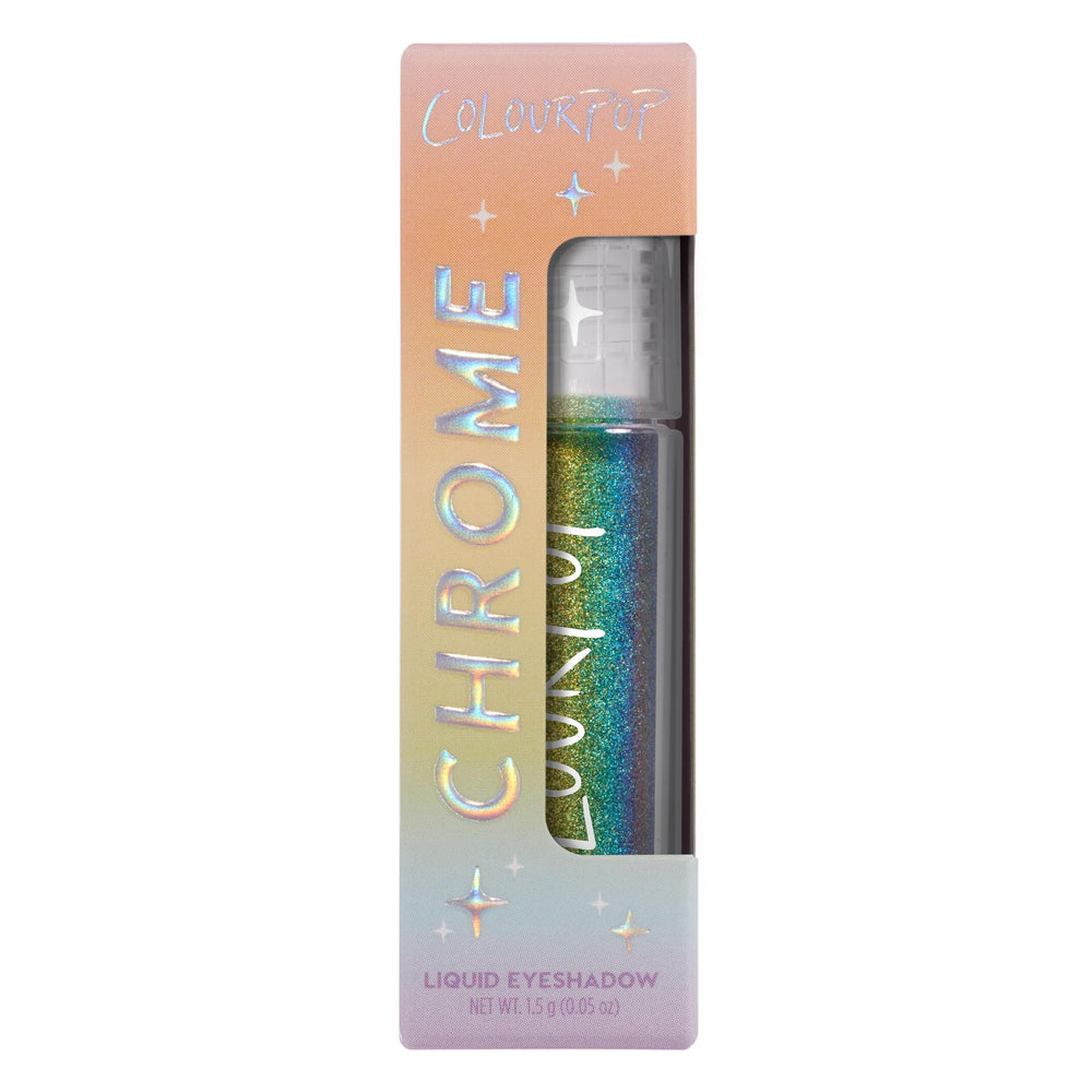 ColourPop Chrome Liquid Shadow versatile-use supports solo or layered eye looks