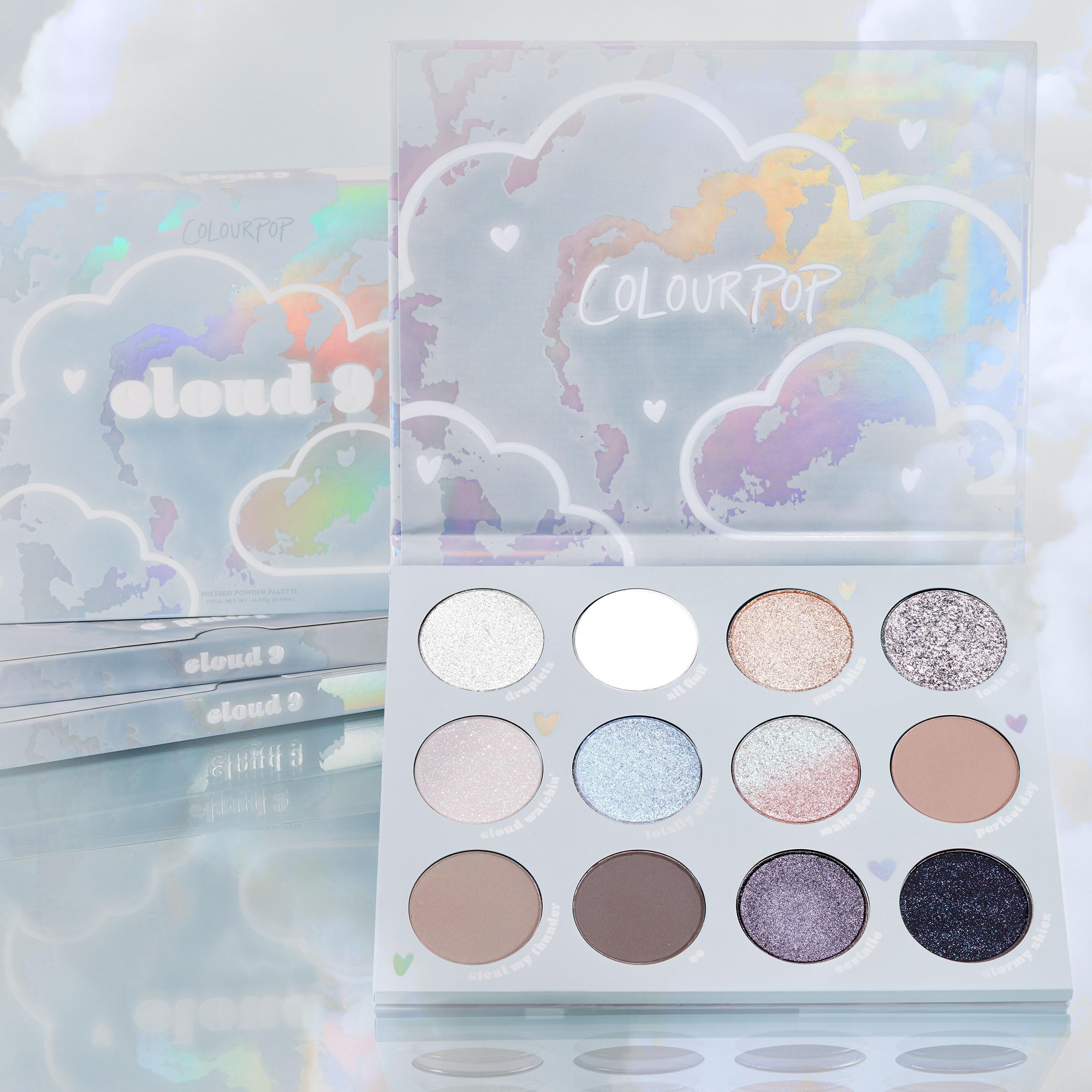 ColourPop Cloud 9 duo-chrome shimmer invites multi-reflective eye drama in daylight