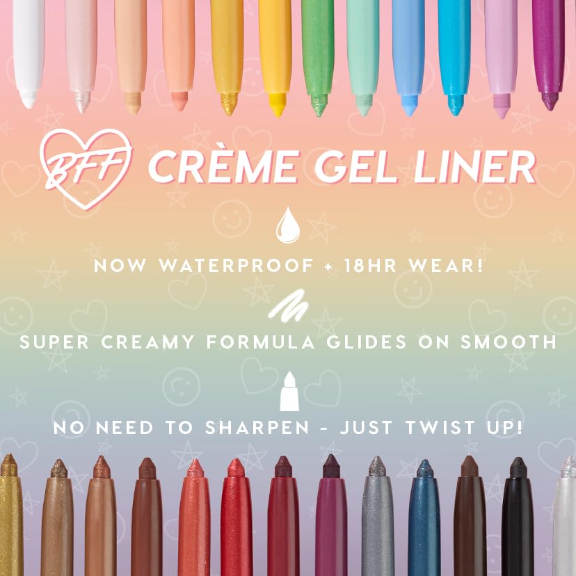 ColourPop Crème Gel Waterproof Eyeliner Crystal Crush waterline use for vivid line