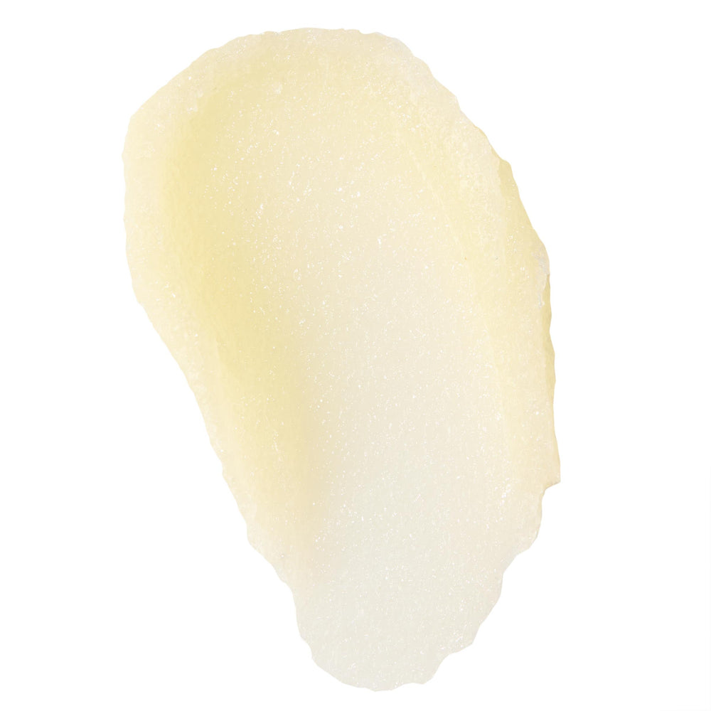 ColourPop Fresh Kiss Vanilla Cake texture shows fine sugar crystals for soft lips.