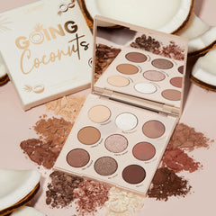ColourPop Going Coconuts compact case highlights travel-friendly design.