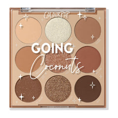 ColourPop Going Coconuts palette opened to reveal cool-toned neutrals for everyday looks.