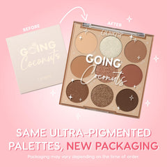 ColourPop Going Coconuts swatches on arm show rich pigment and blendable texture.