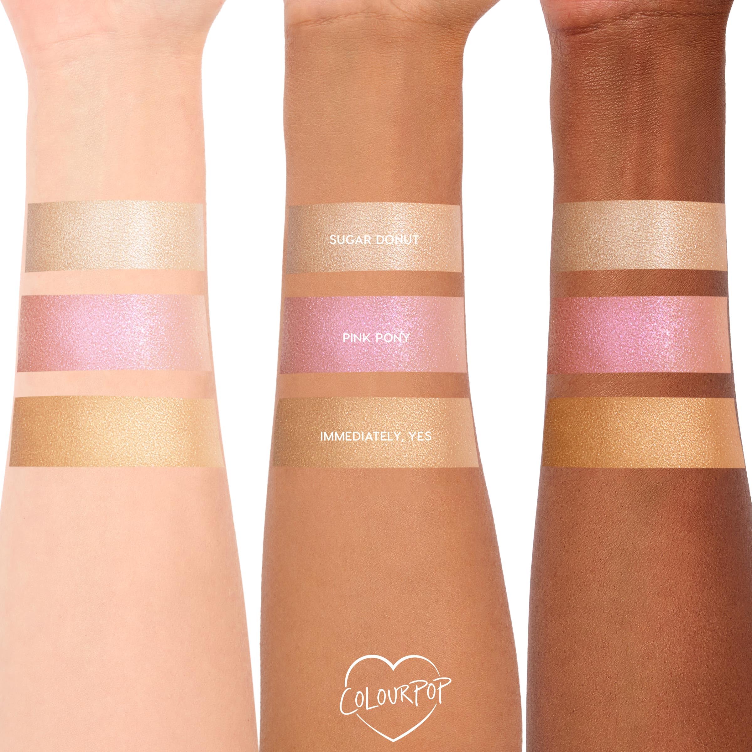 ColourPop Hi-Lite mixed with foundation creates glow-tinted base