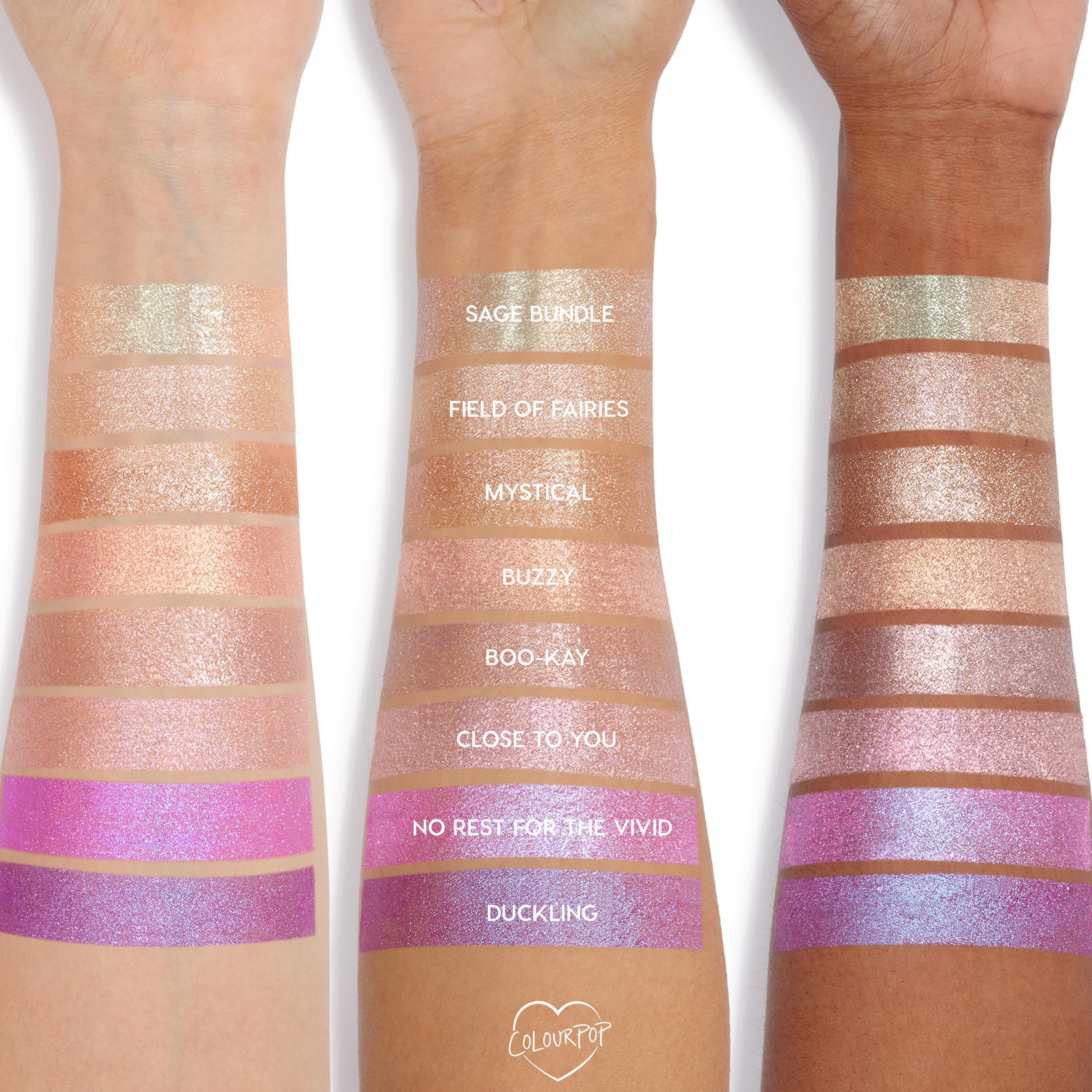 ColourPop Jelly Much Field of Fairies close-up reveals shimmering texture and micro-glitter that catches light.