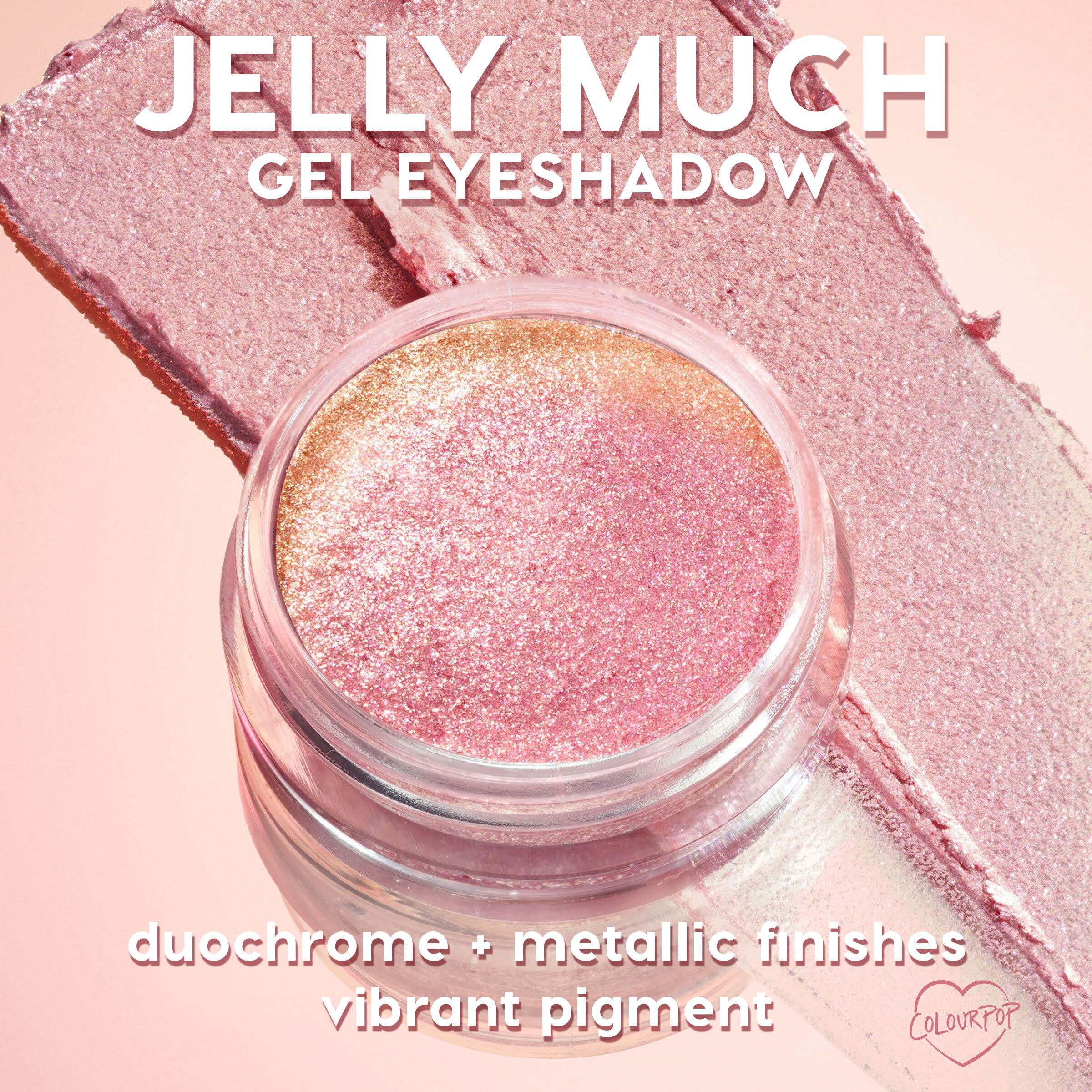 ColourPop Jelly Much Field of Fairies dries to a powder finish and minimizes creasing.
