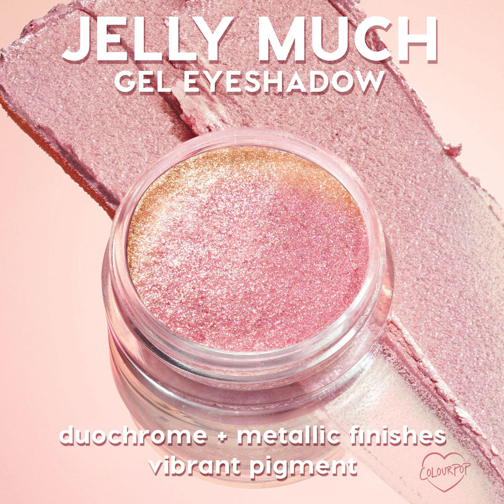 ColourPop Jelly Much Field of Fairies dries to a powder finish and minimizes creasing.