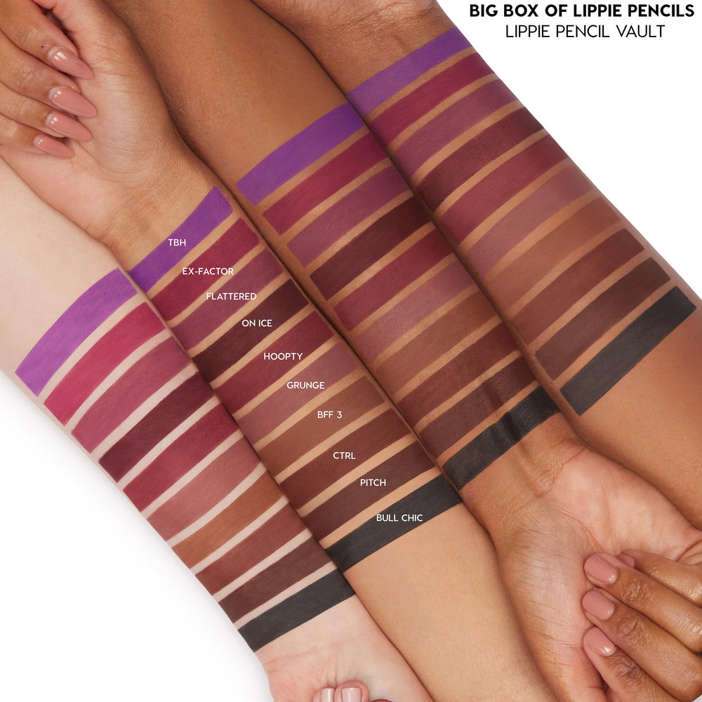 ColourPop Lippie Pencil demonstrates precision application for defined lip line.
