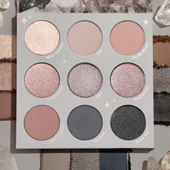 ColourPop Of Quartz pale grey matte swatch for soft, smoky depth.