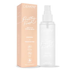 ColourPop Pretty Fresh hydrating setting mist bottle providing refreshing hydration during makeup.
